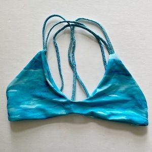 Stone Fox Swim Indie Watercolor Blue Top